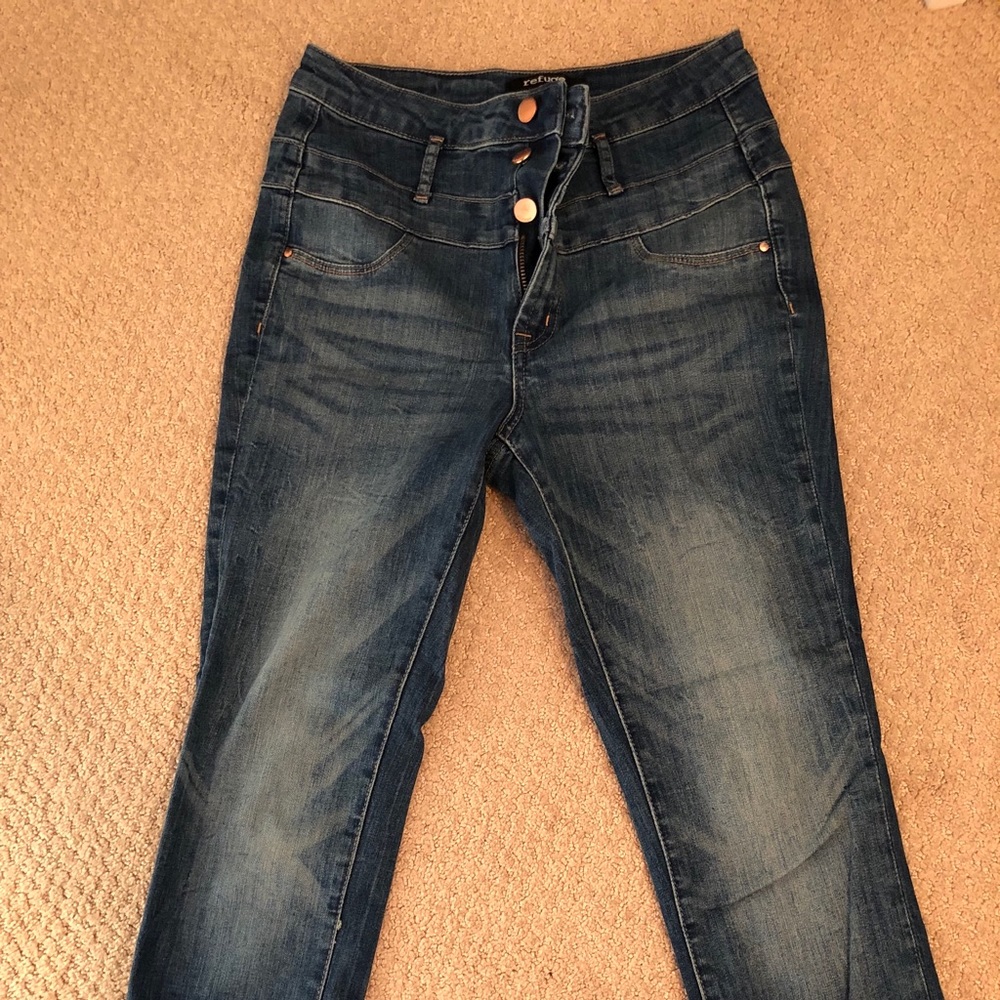 new, medium wash, high rise, skinny jeans